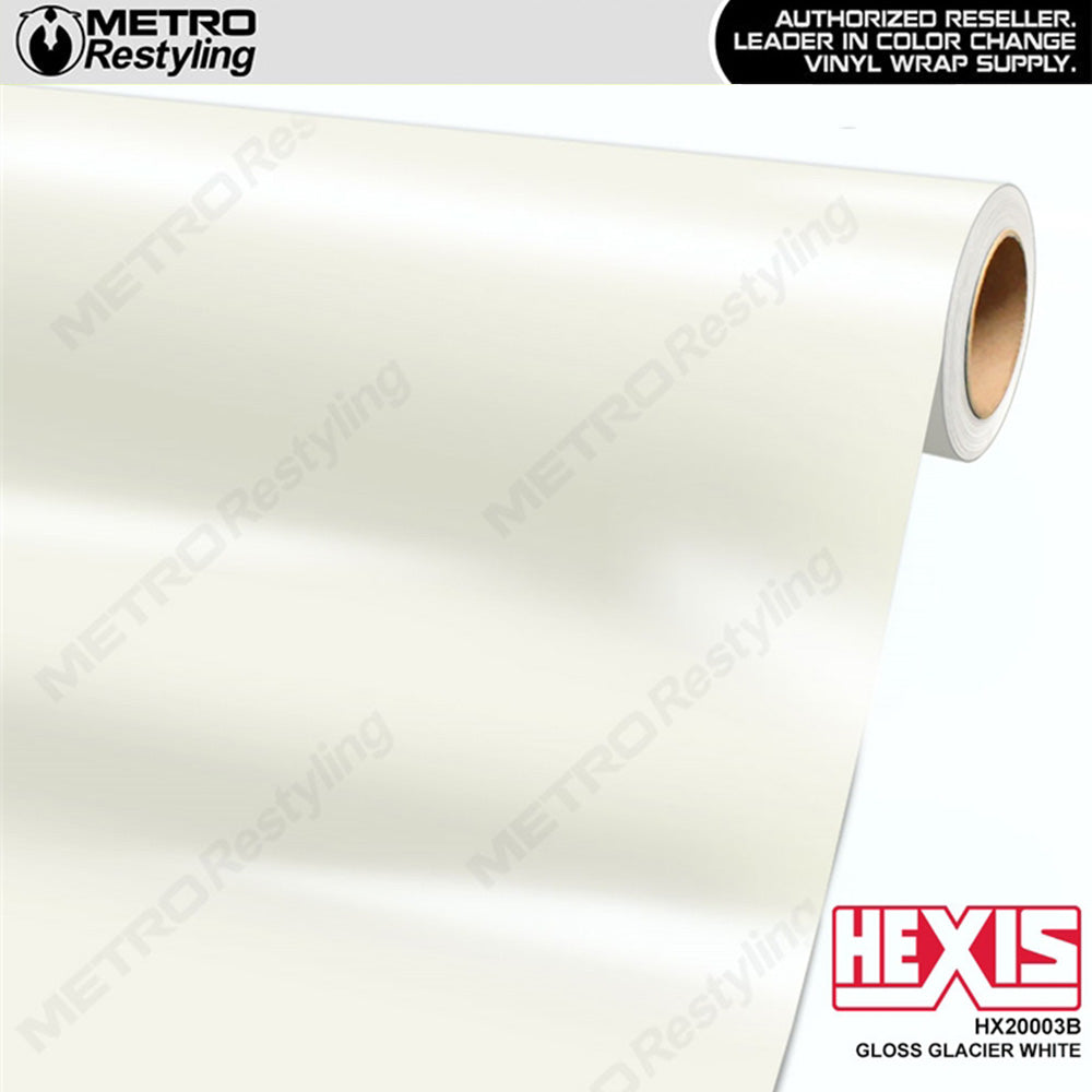 Hexis Gloss Glacier White Vinyl Wrap