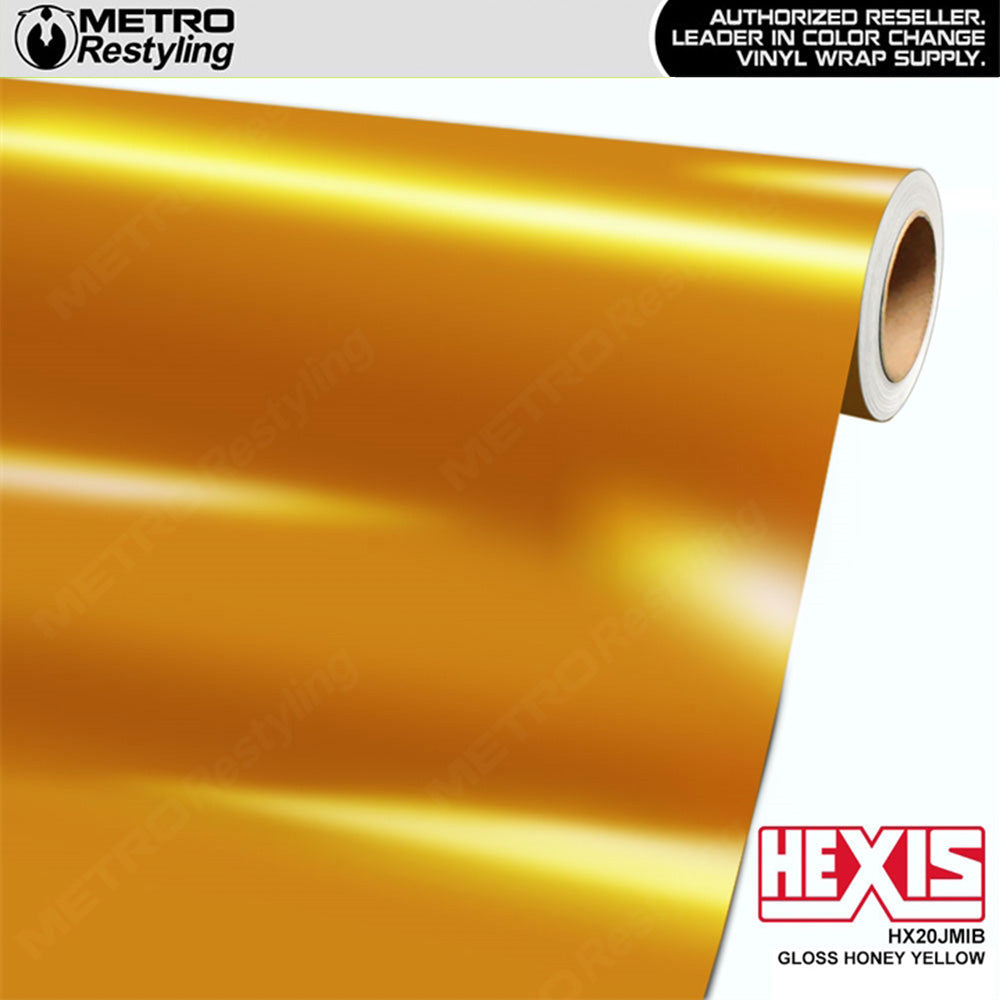 Hexis Gloss Honey Yellow Vinyl Wrap