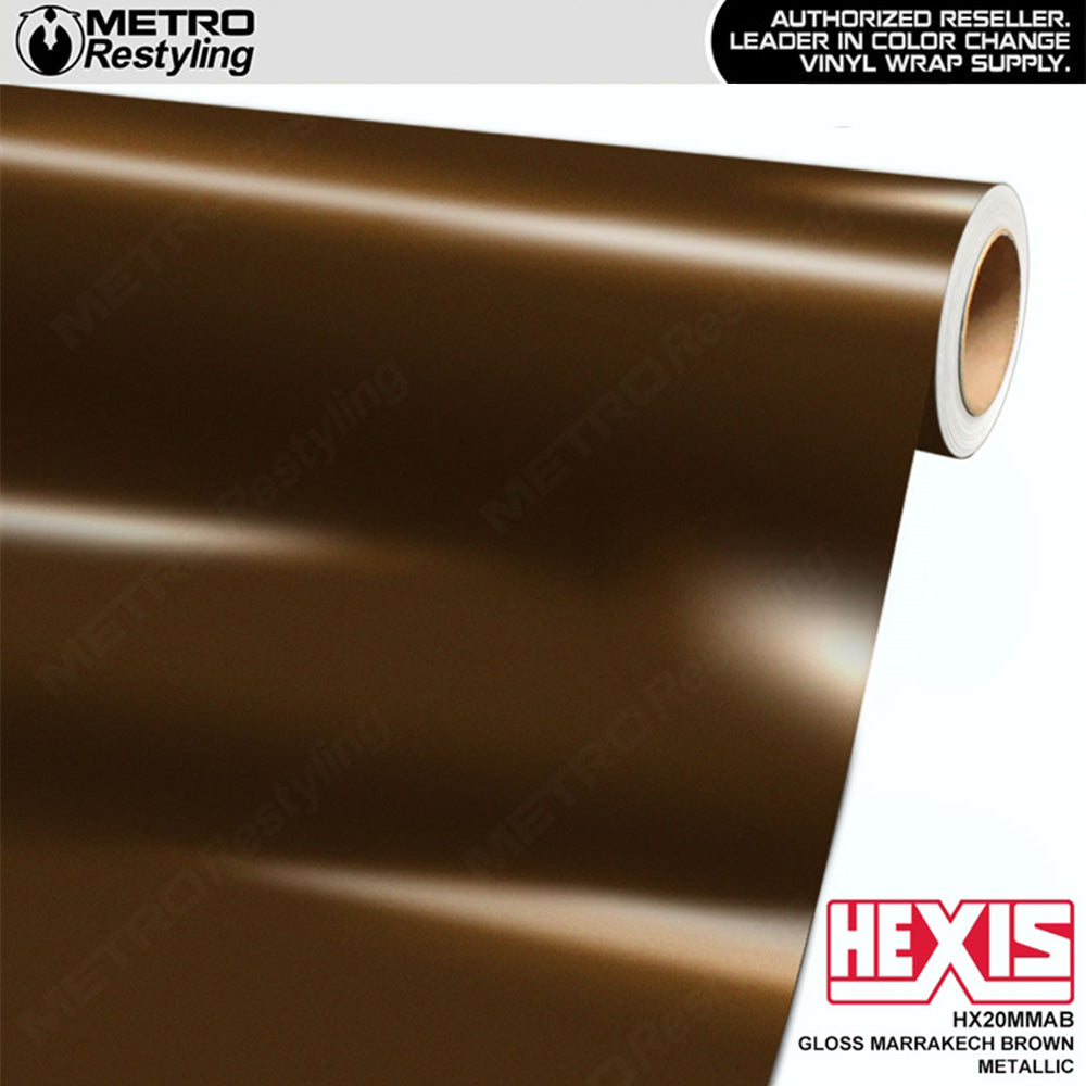 Hexis Gloss Marrakech Brown Metallic Vinyl Wrap