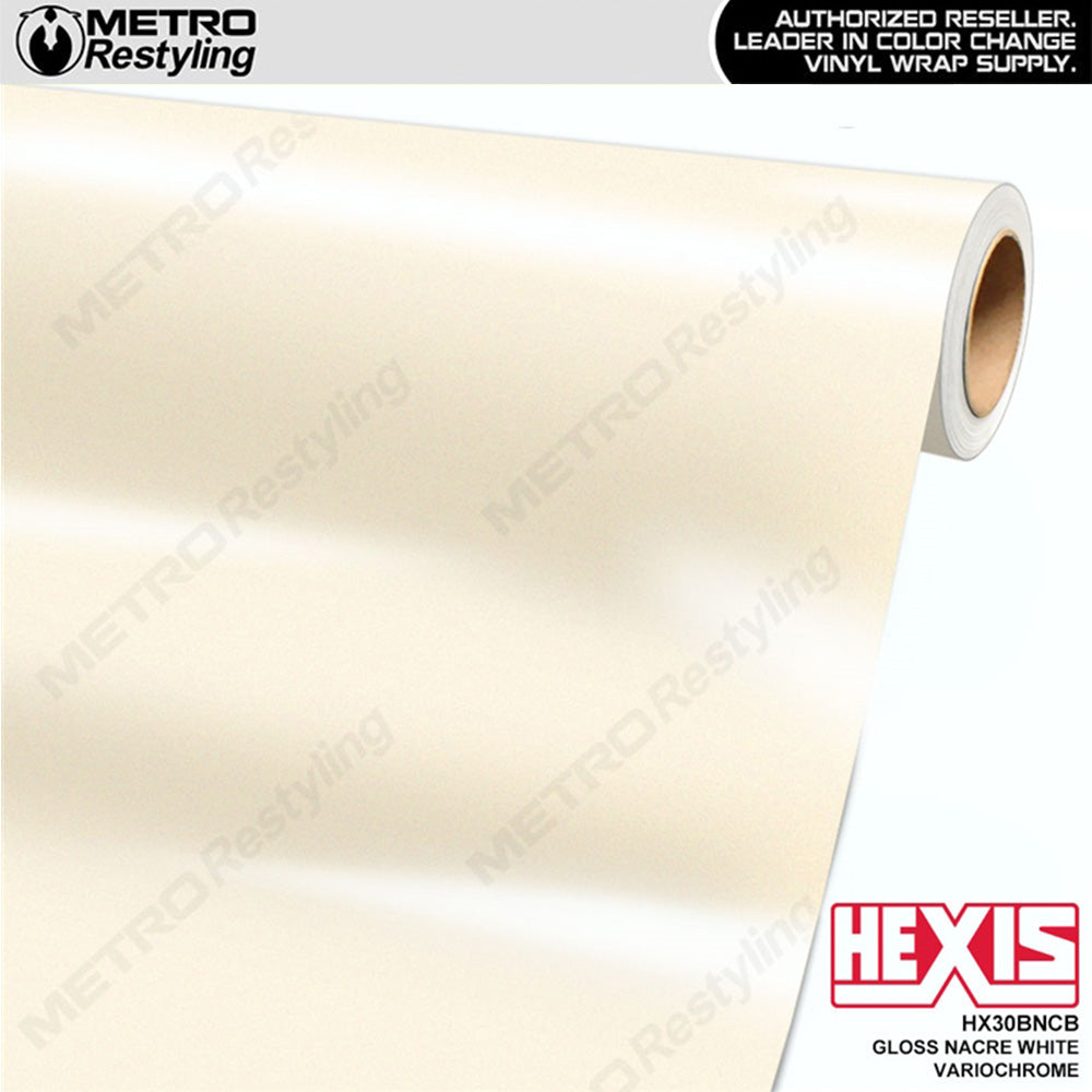 Hexis Gloss Nacre White Variochrome Vinyl Wrap