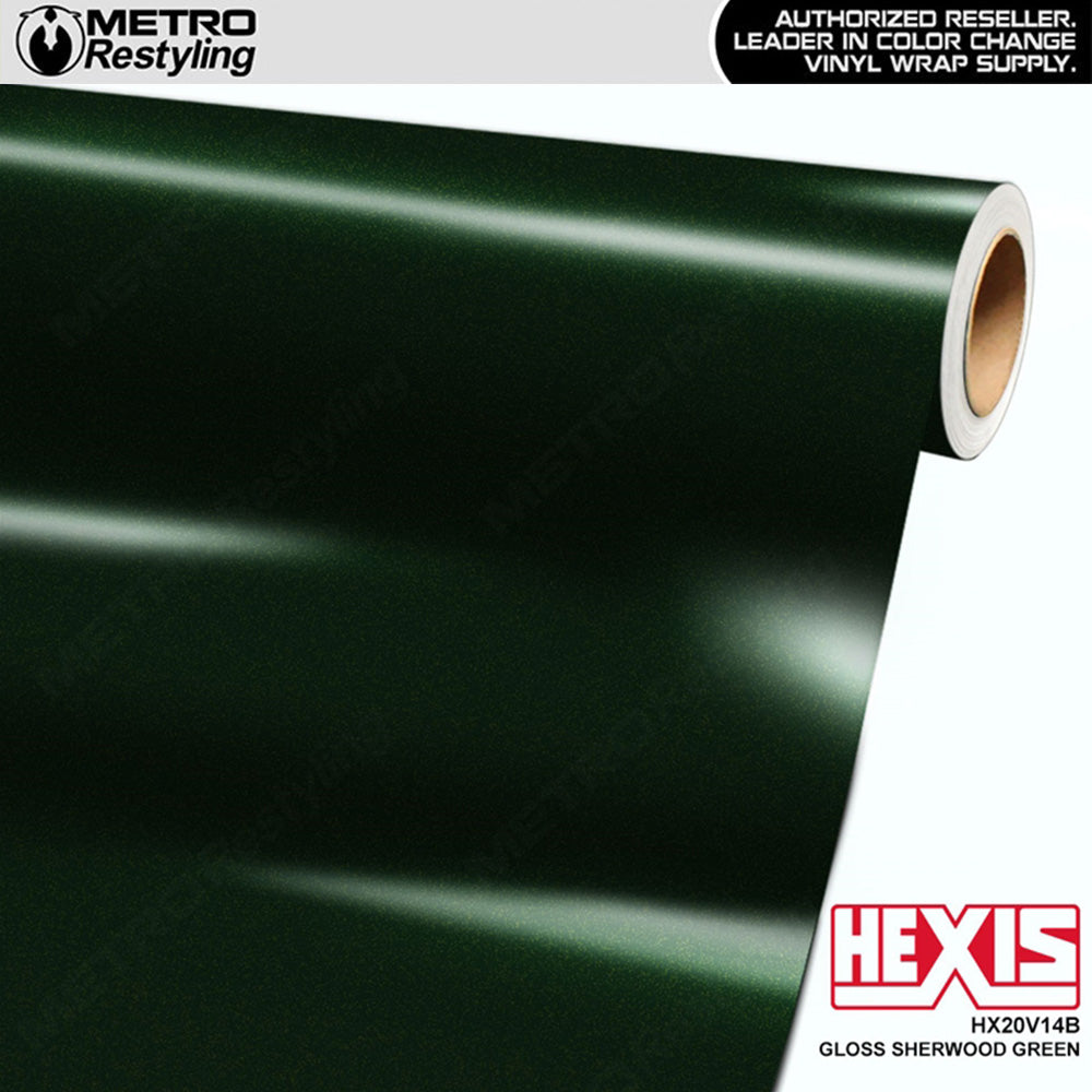 Hexis Gloss Sherwood Green Vinyl Wrap