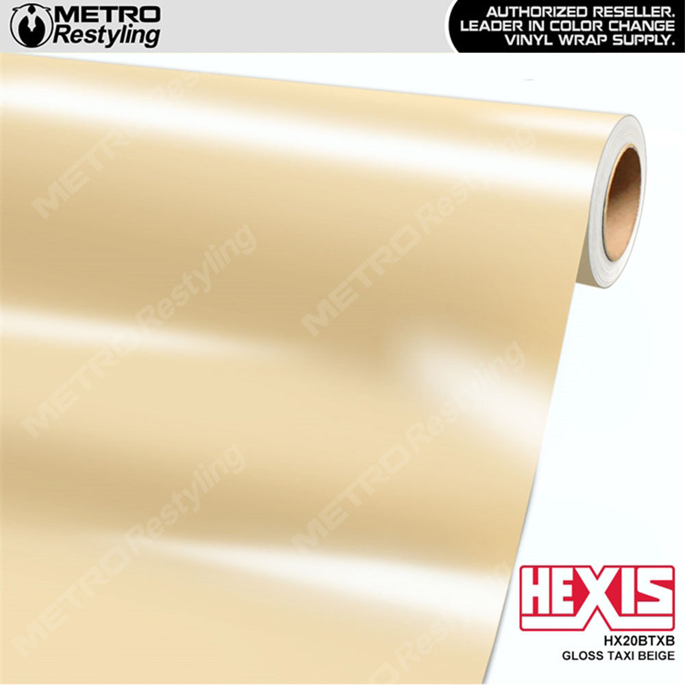 Hexis Gloss Taxi Beige Vinyl Wrap