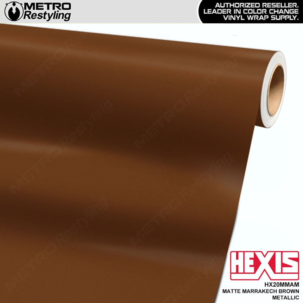 Hexis Matte Marrakech Brown Metallic Vinyl Wrap