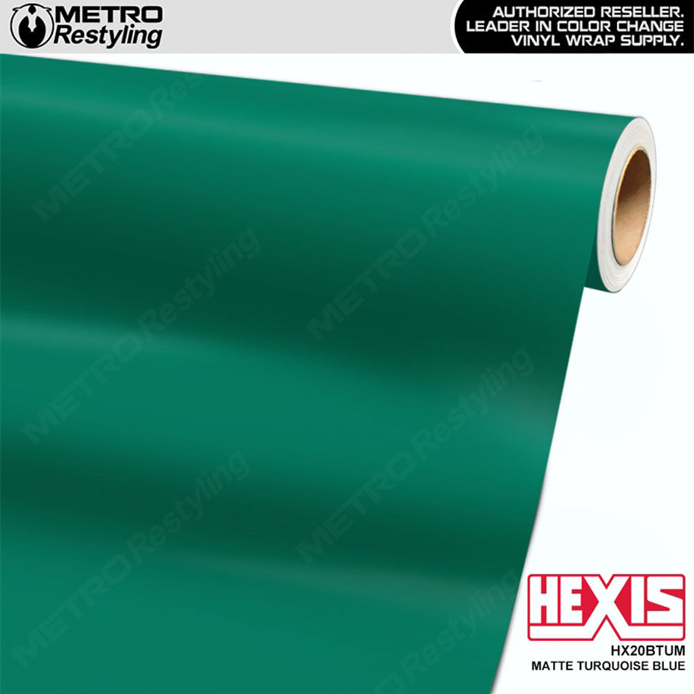 Hexis Matte Turquoise Blue Vinyl Wrap