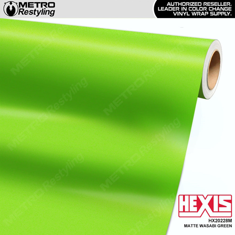 Hexis Matte Wasabi Green Vinyl Wrap