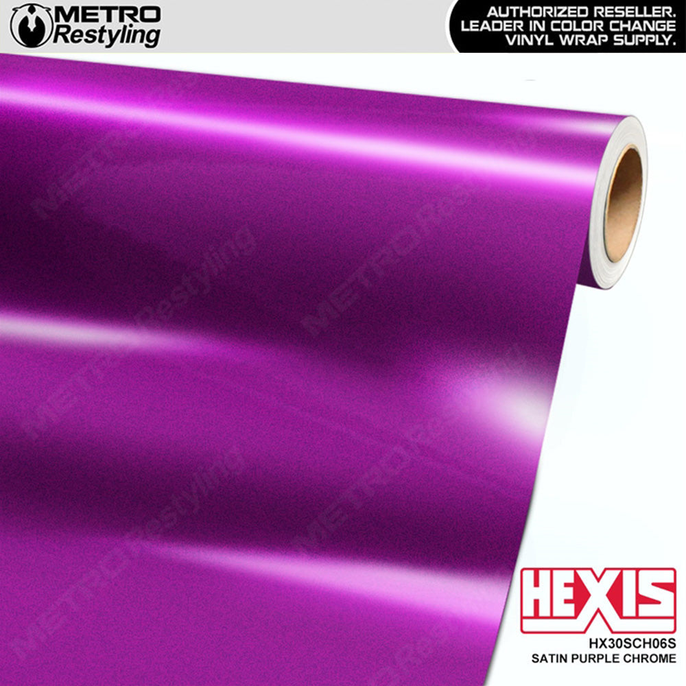 Hexis Satin Purple Super Chrome Vinyl Wrap