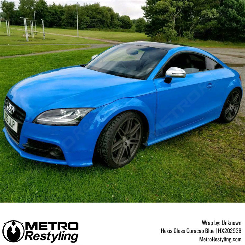 Hexis Blue Car Wrap
