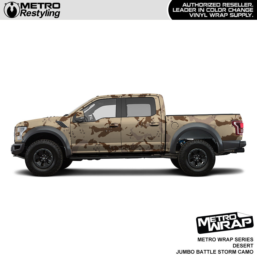 Metro Wrap Jumbo Battle Storm Desert Camouflage Vinyl Film