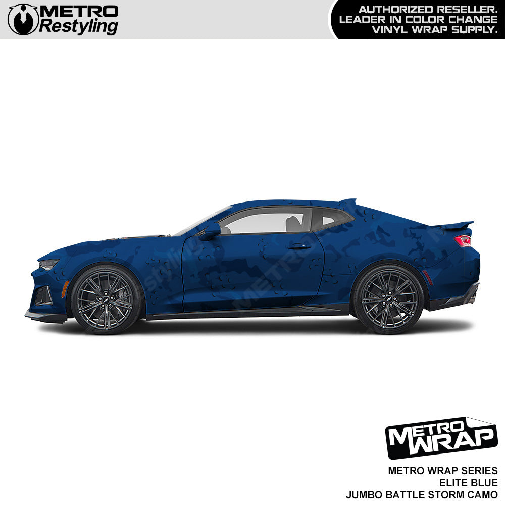 Metro Wrap Jumbo Battle Storm Elite Blue Camouflage Vinyl Film