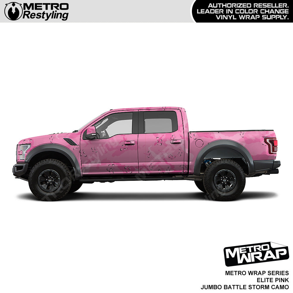 Metro Wrap Jumbo Battle Storm Elite Pink Camouflage Vinyl Film