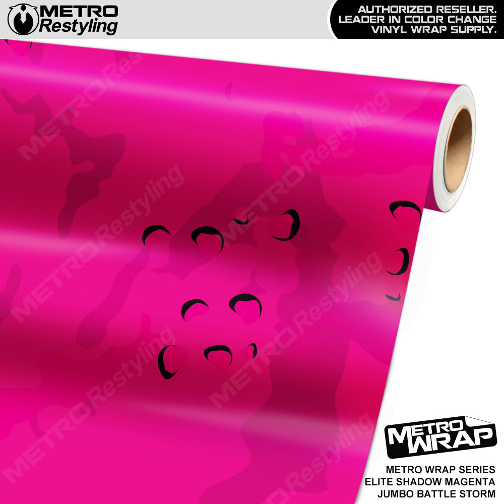 Metro Wrap Jumbo Battle Storm Elite Shadow Magenta Camouflage Vinyl Film