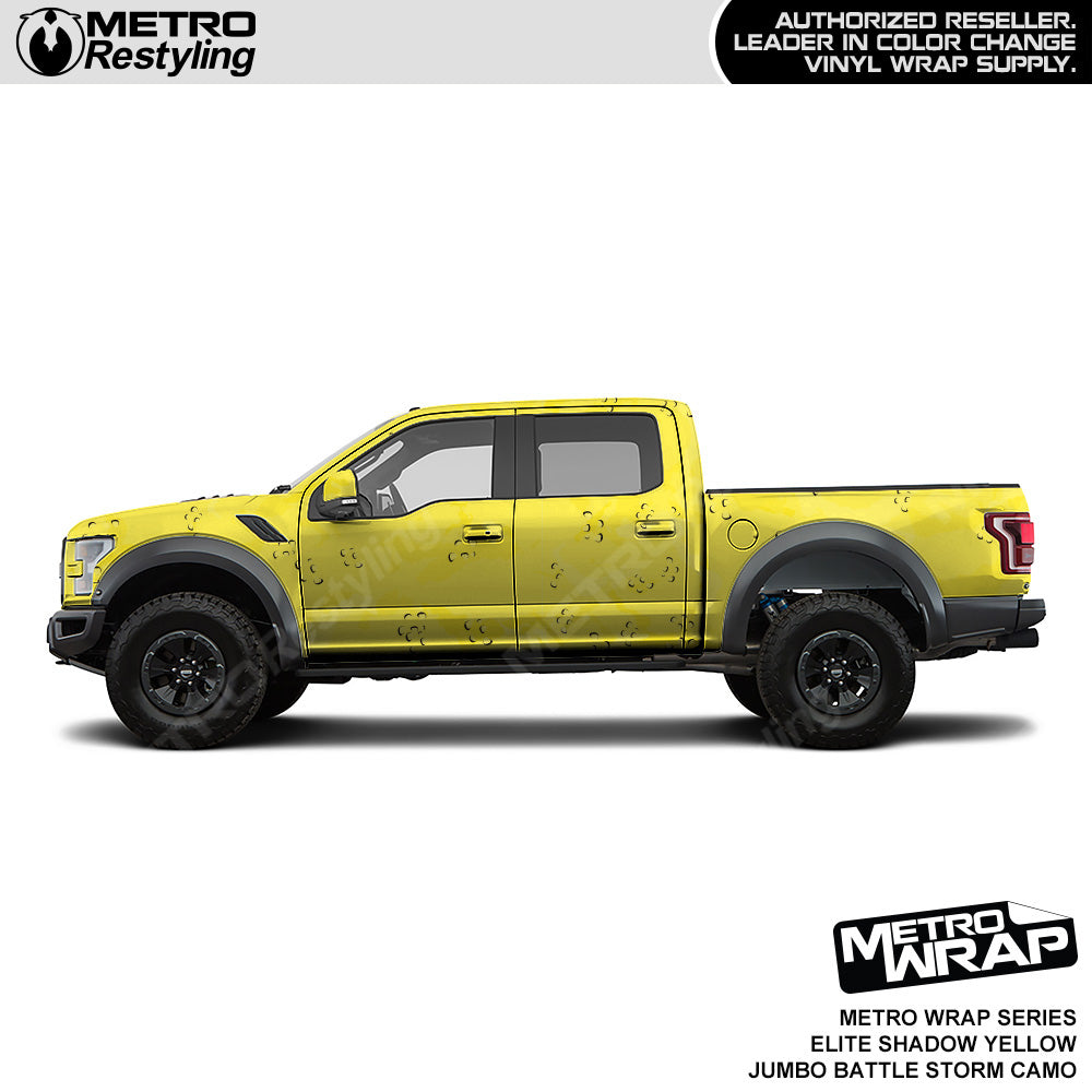 Metro Wrap Jumbo Battle Storm Elite Shadow Yellow Camouflage Vinyl Film
