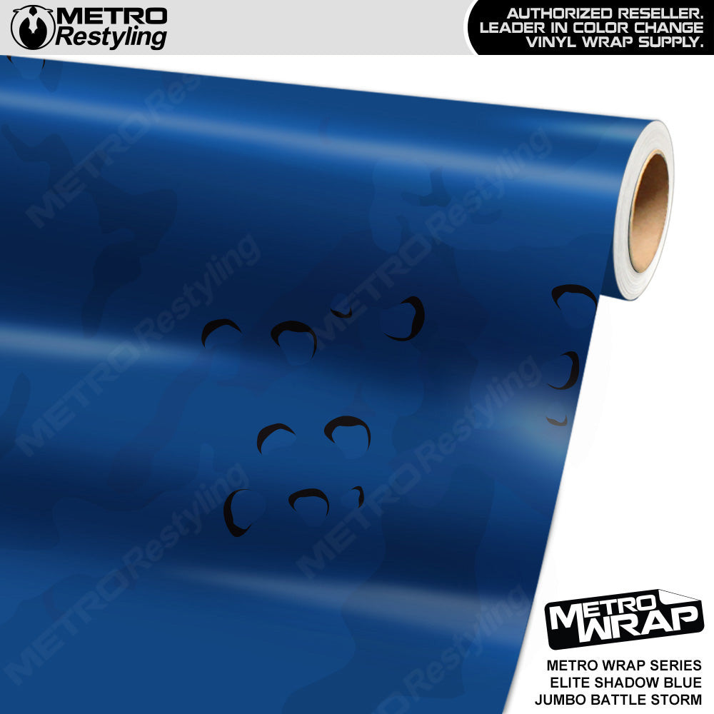 Metro Wrap Jumbo Battle Storm Elite Shadow Blue Camouflage Vinyl Film