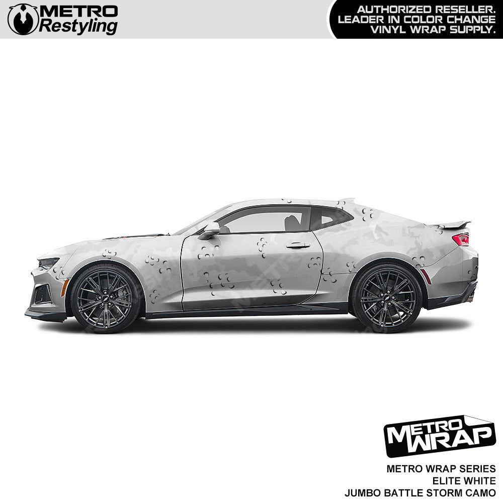 Metro Wrap Jumbo Battle Storm Elite White Camouflage Vinyl Film