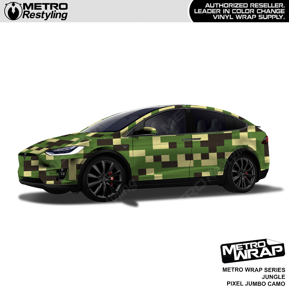Metro Wrap Jumbo Pixel Jungle Camouflage Vinyl Film