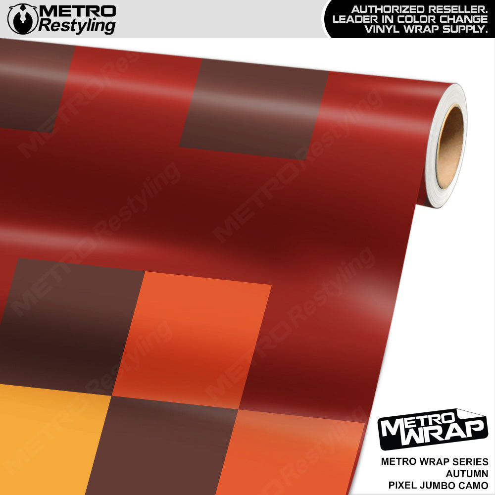 Metro Wrap Jumbo Pixel Autumn Camouflage Vinyl Film