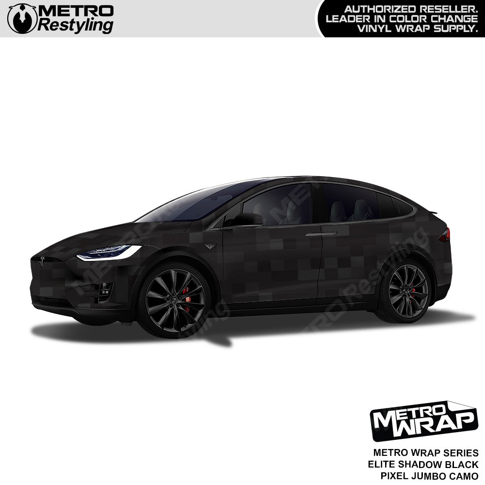 Metro Wrap Jumbo Pixel Elite Shadow Black Camouflage Vinyl Film