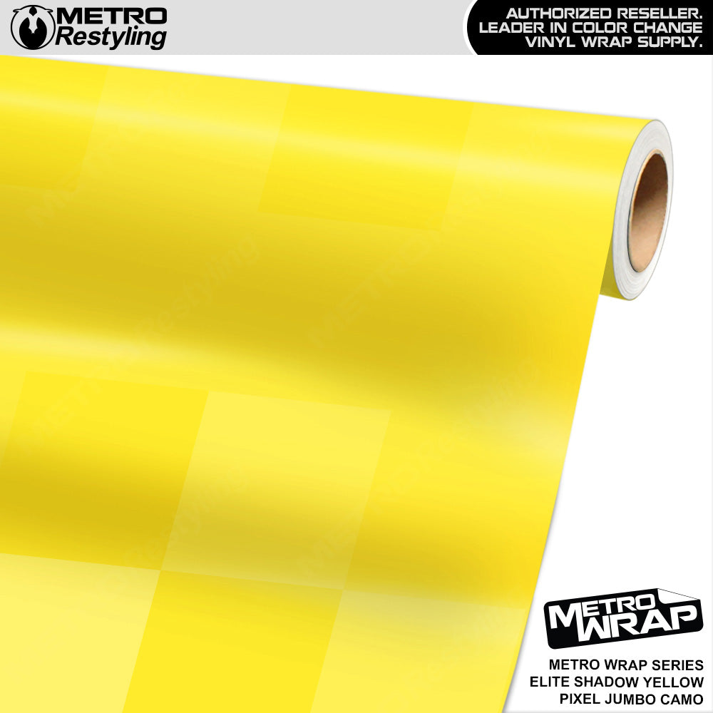 Metro Wrap Jumbo Pixel Elite Shadow Yellow Camouflage Vinyl Film