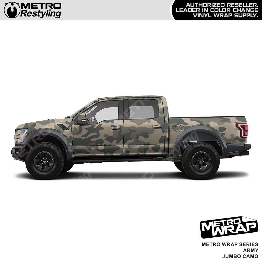Metro Wrap Jumbo Classic Army Camouflage Vinyl Film