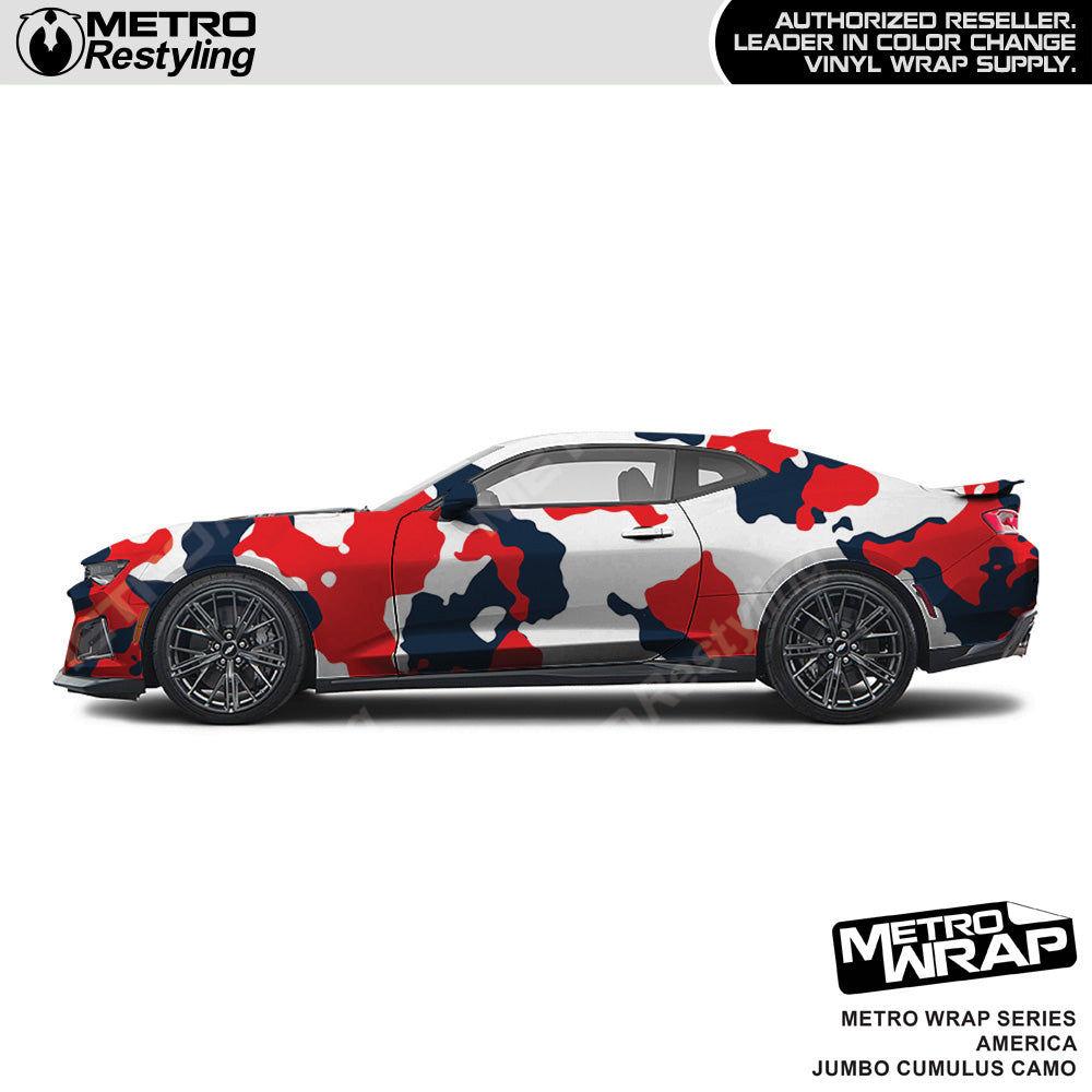 Metro Wrap Jumbo Cumulus America Camouflage Vinyl Film