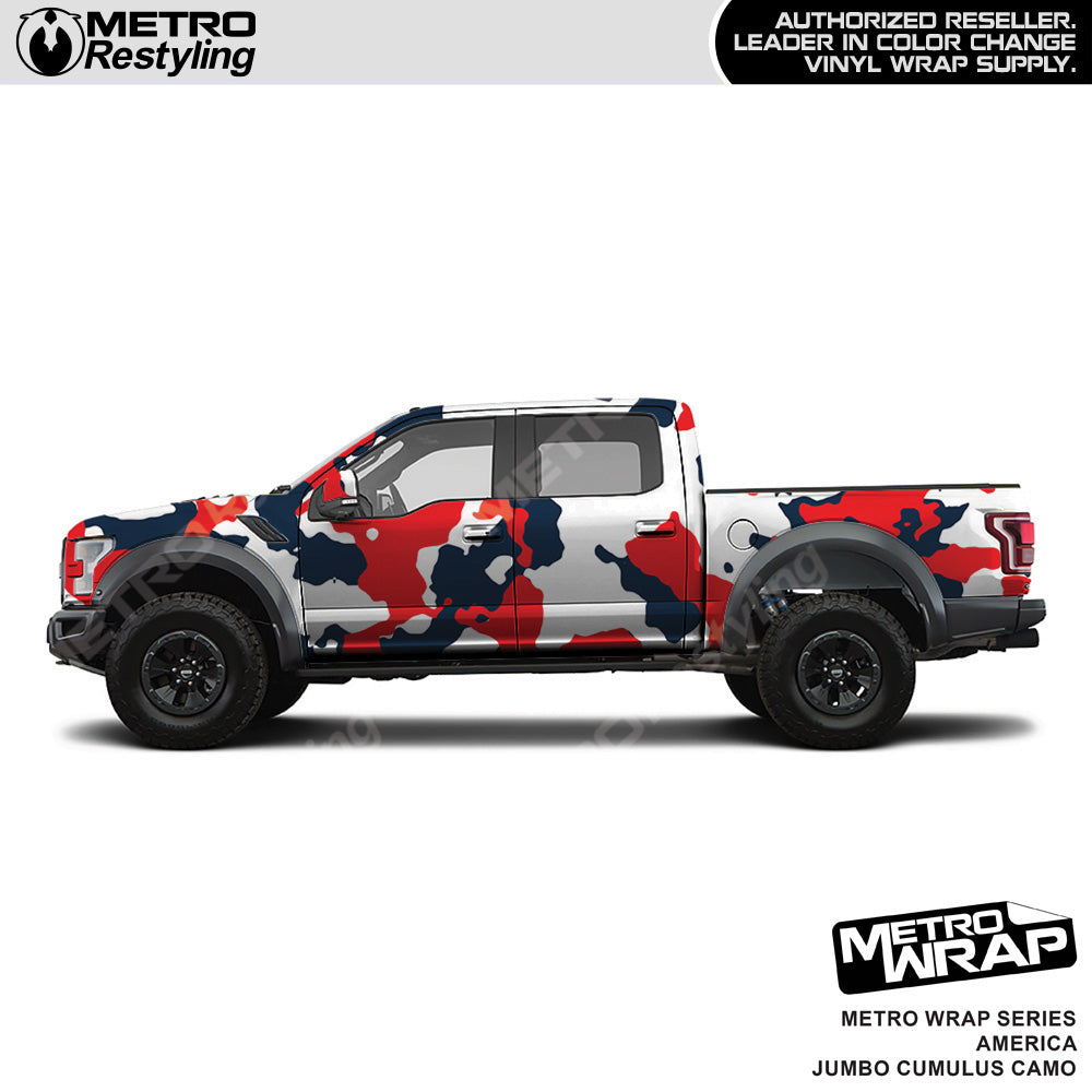 Metro Wrap Jumbo Cumulus America Camouflage Vinyl Film