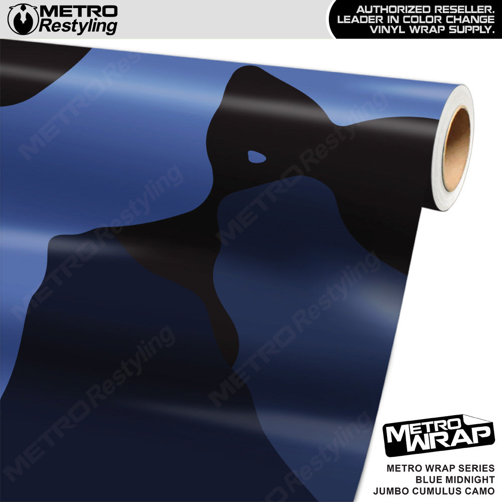 Metro Wrap Jumbo Cumulus Blue Midnight Camouflage Vinyl Film