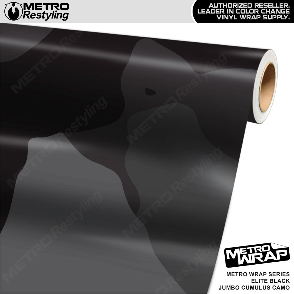 Metro Wrap Jumbo Cumulus Elite Black Camouflage Vinyl Film