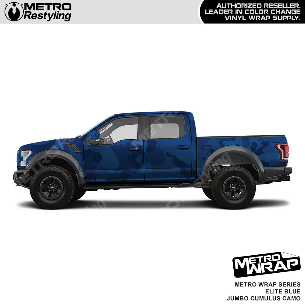 Metro Wrap Jumbo Cumulus Elite Blue Camouflage Vinyl Film