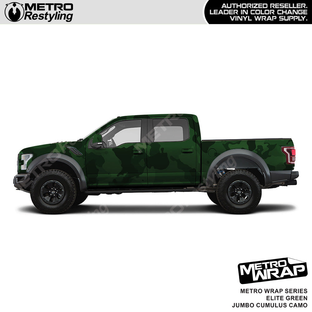 Metro Wrap Jumbo Cumulus Elite Green Camouflage Vinyl Film