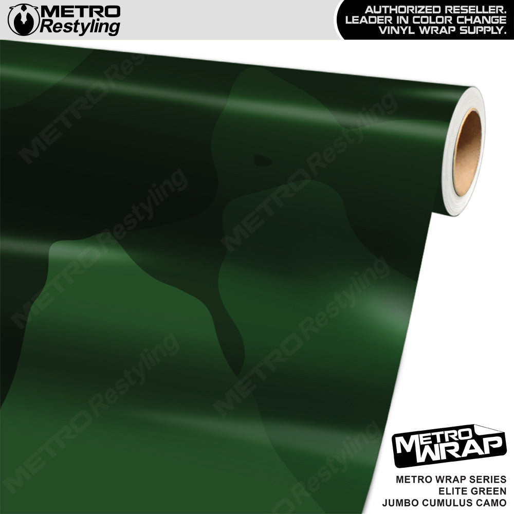 Metro Wrap Jumbo Cumulus Elite Green Camouflage Vinyl Film