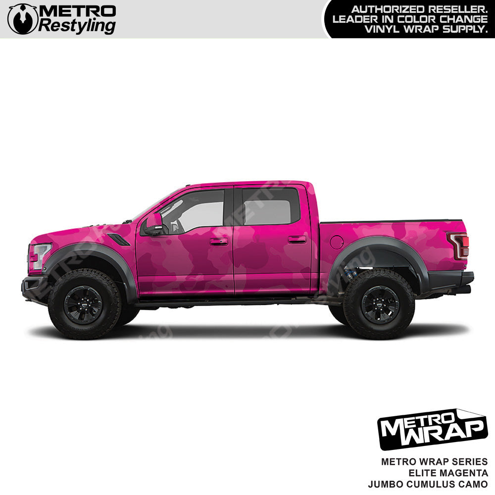 Metro Wrap Jumbo Cumulus Elite Magenta Camouflage Vinyl Film