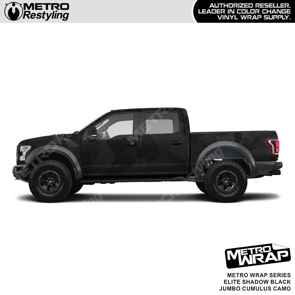 Metro Wrap Jumbo Cumulus Elite Shadow Black Camouflage Vinyl Film