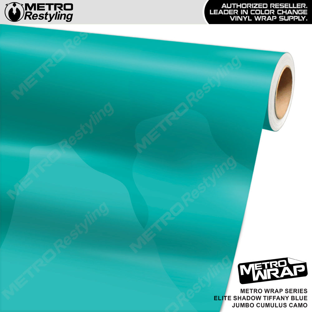 Metro Wrap Jumbo Cumulus Elite Shadow Tiffany Blue Camouflage Vinyl Film