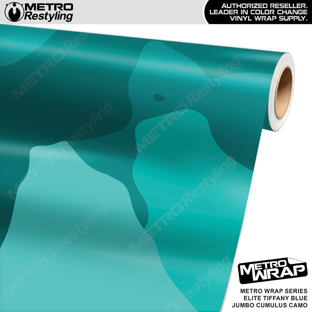 Metro Wrap Jumbo Cumulus Elite Tiffany Blue Camouflage Vinyl Film