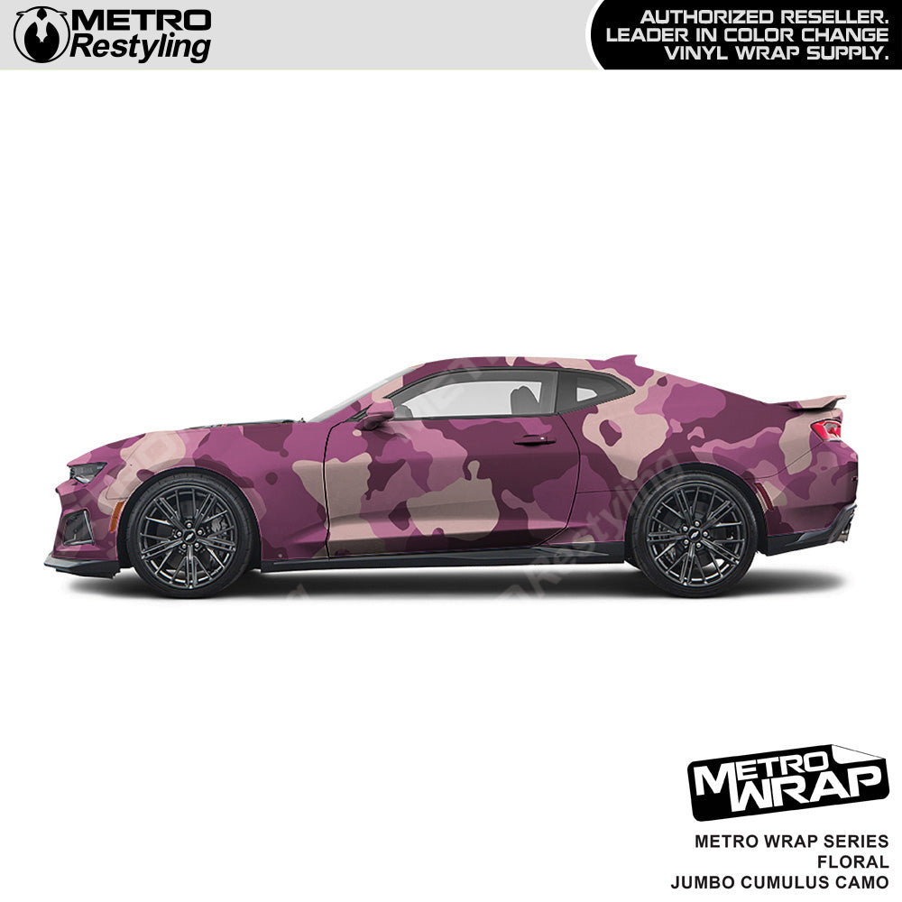 Metro Wrap Jumbo Cumulus Floral Camouflage Vinyl Film