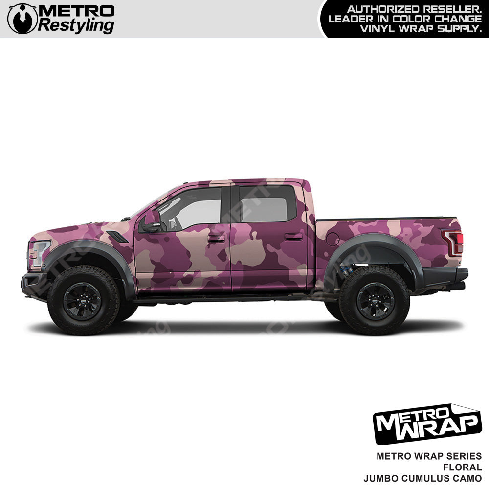 Metro Wrap Jumbo Cumulus Floral Camouflage Vinyl Film