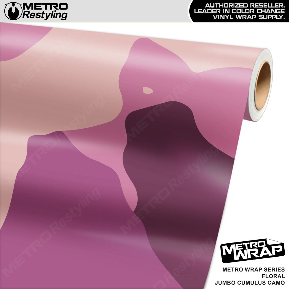 Metro Wrap Jumbo Cumulus Floral Camouflage Vinyl Film