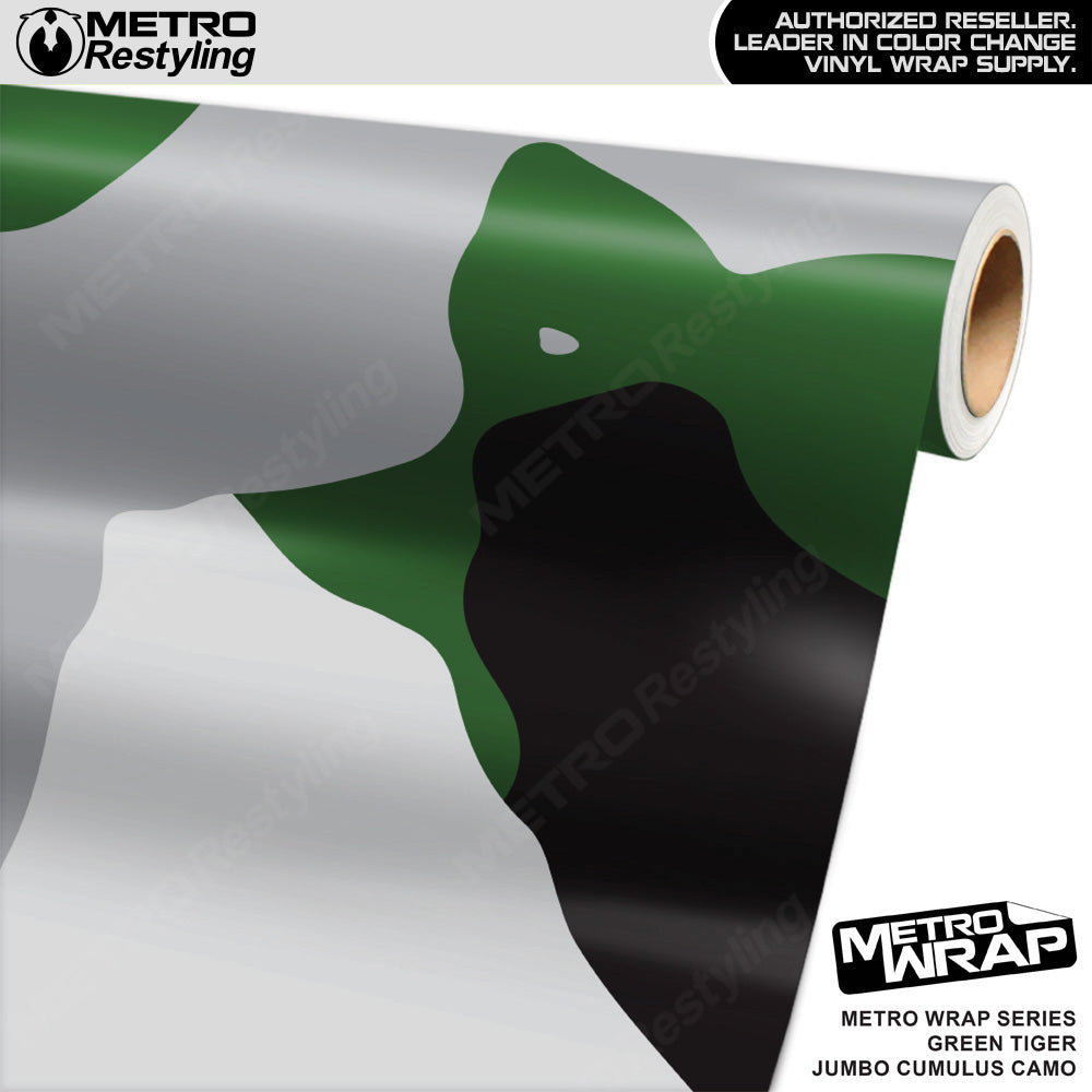 Metro Wrap Jumbo Cumulus Green Tiger Camouflage Vinyl Film
