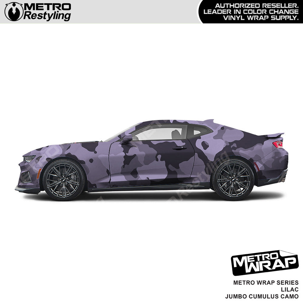 Metro Wrap Jumbo Cumulus Lilac Camouflage Vinyl Film