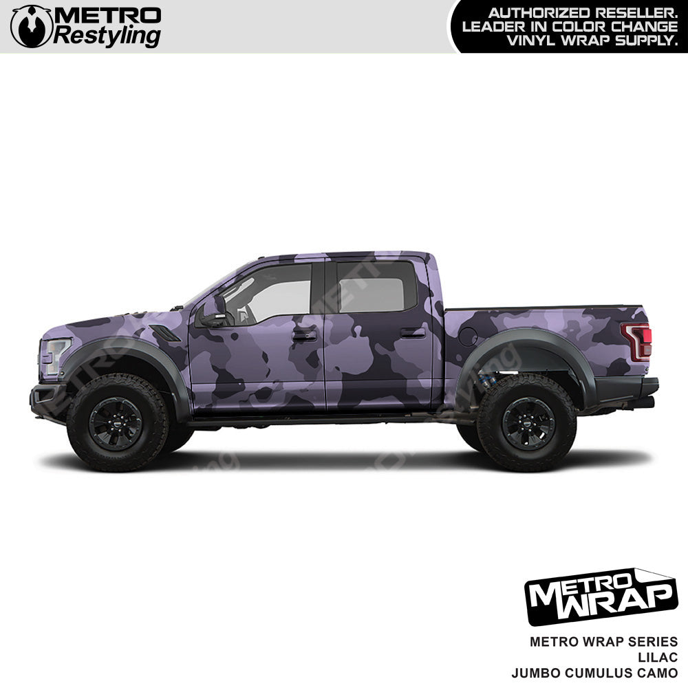 Metro Wrap Jumbo Cumulus Lilac Camouflage Vinyl Film