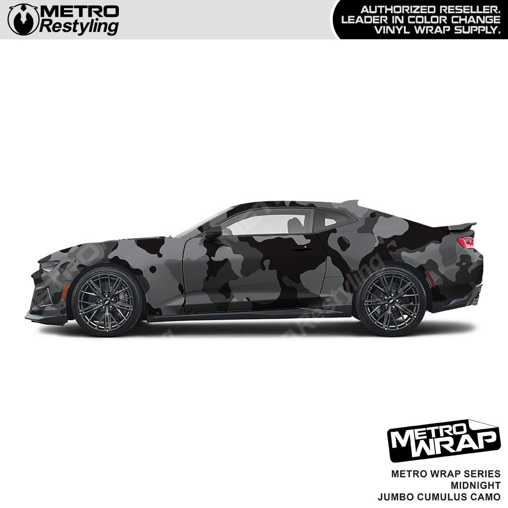 Metro Wrap Jumbo Cumulus Midnight Camouflage Vinyl Film