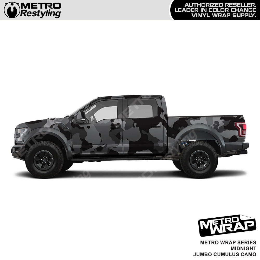 Metro Wrap Jumbo Cumulus Midnight Camouflage Vinyl Film