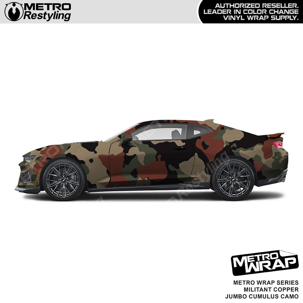 Metro Wrap Jumbo Cumulus Militant Copper Camouflage Vinyl Film