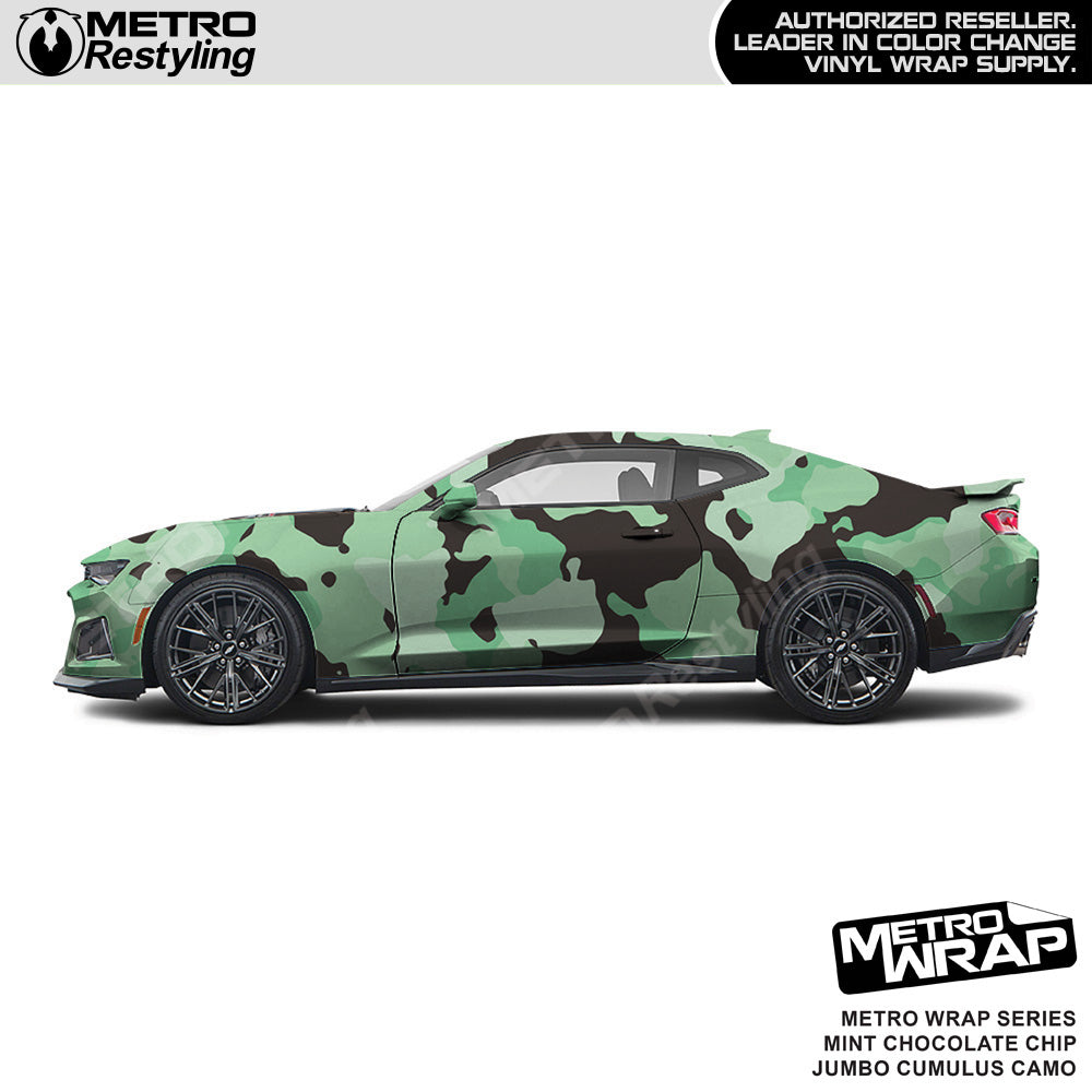 Metro Wrap Jumbo Cumulus Mint Chocolate Chip Camouflage Vinyl Film