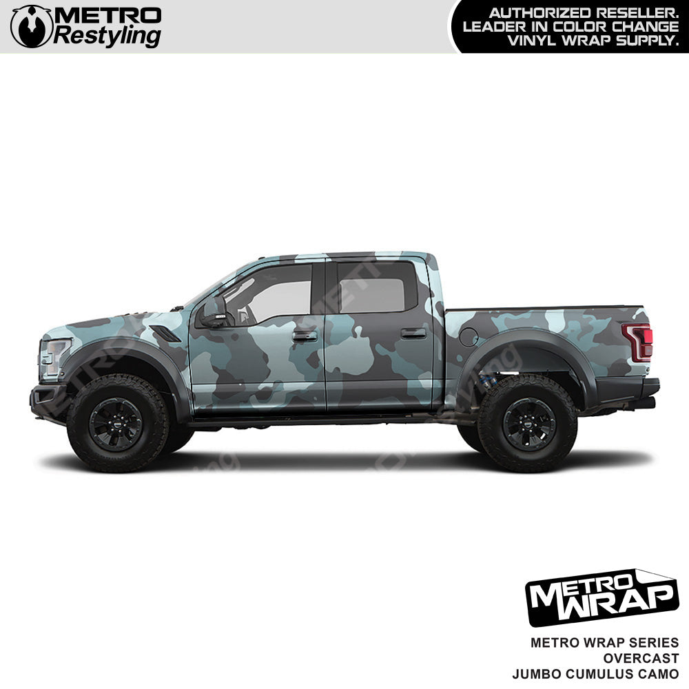 Metro Wrap Jumbo Cumulus Overcast Camouflage Vinyl Film