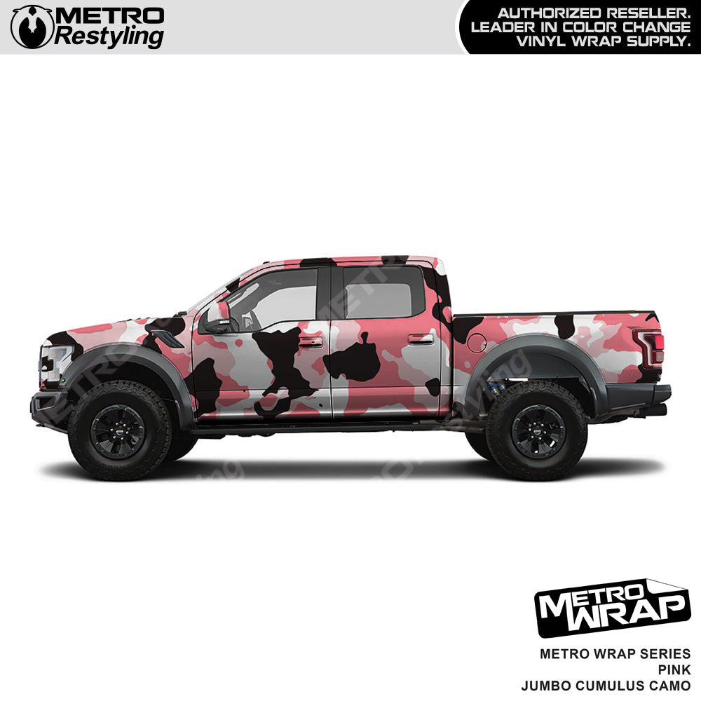 Metro Wrap Jumbo Cumulus Pink Camouflage Vinyl Film