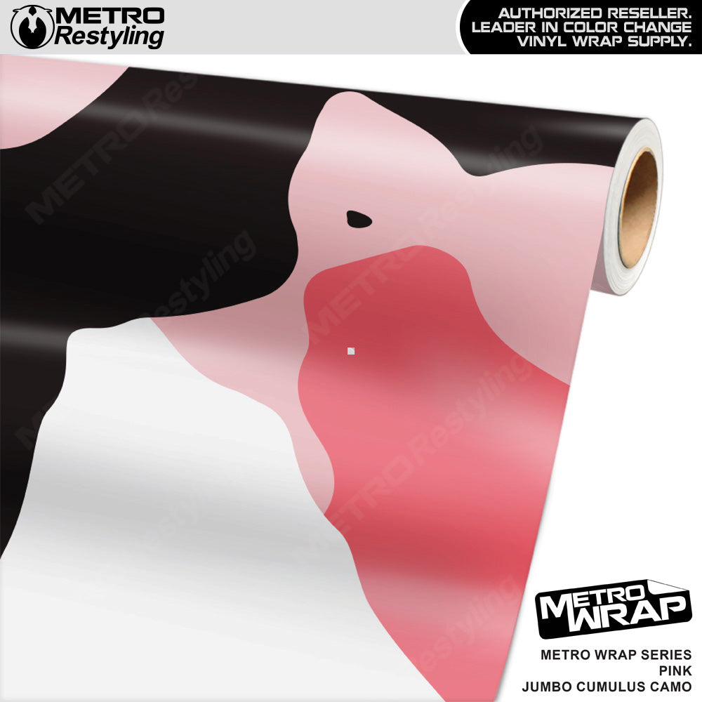 Metro Wrap Jumbo Cumulus Pink Camouflage Vinyl Film
