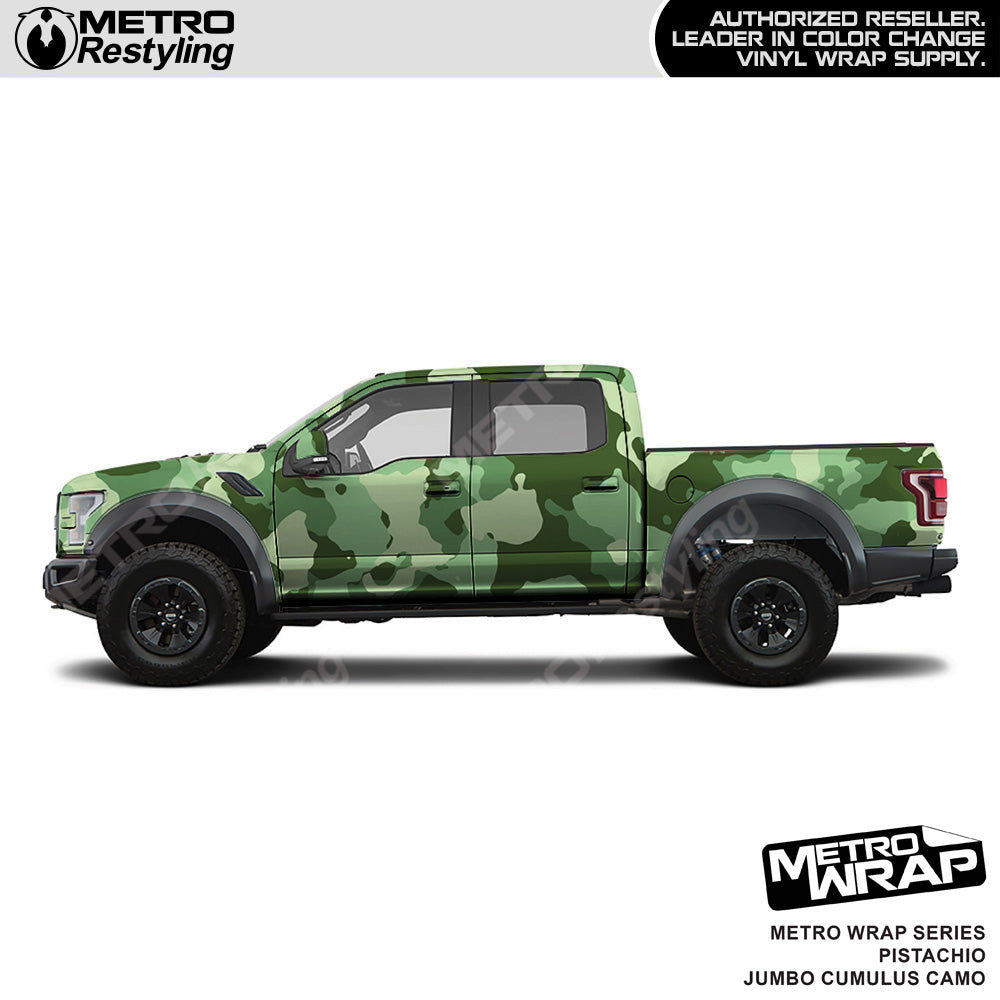 Metro Wrap Jumbo Cumulus Pistachio Camouflage Vinyl Film