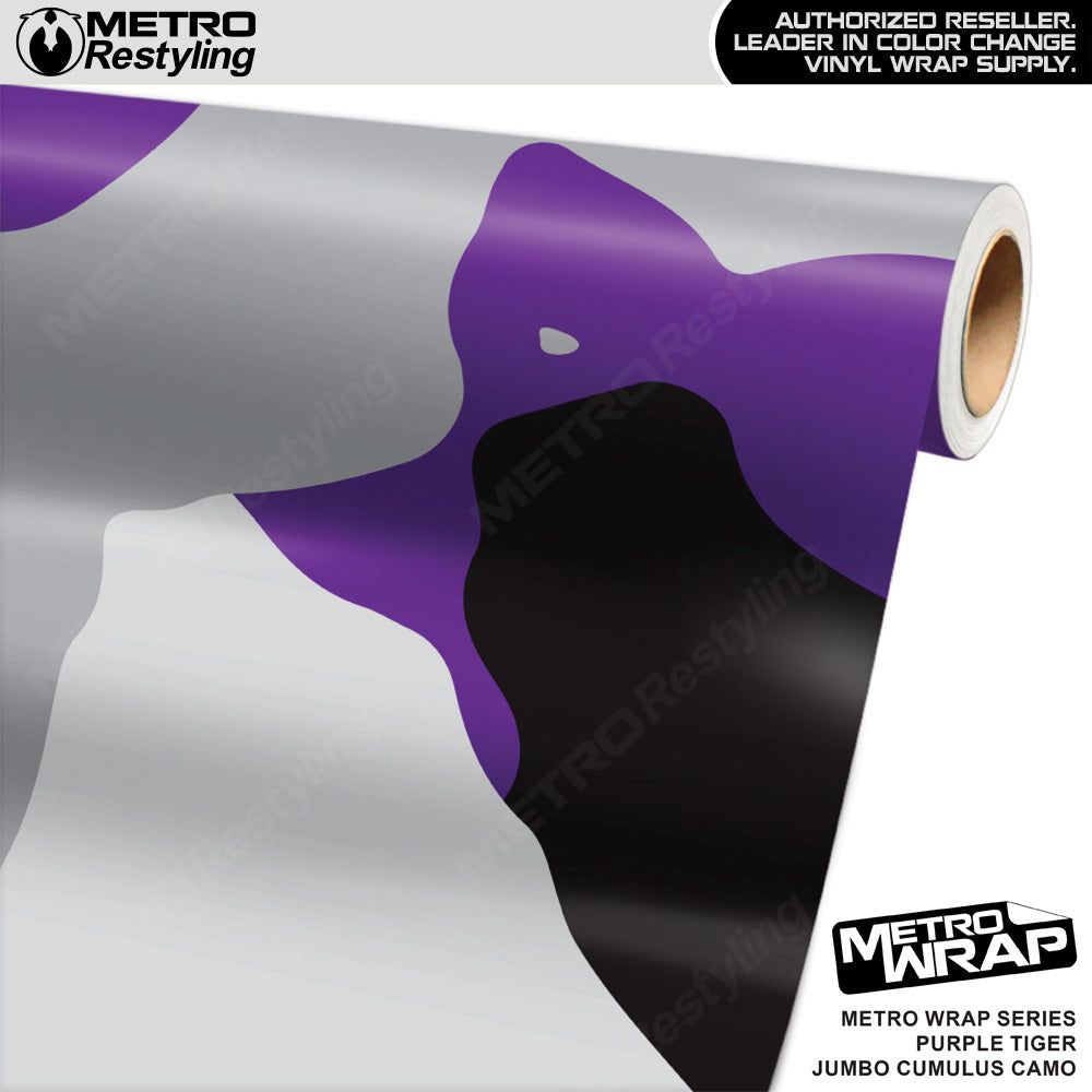 Metro Wrap Jumbo Cumulus Purple Tiger Camouflage Vinyl Film