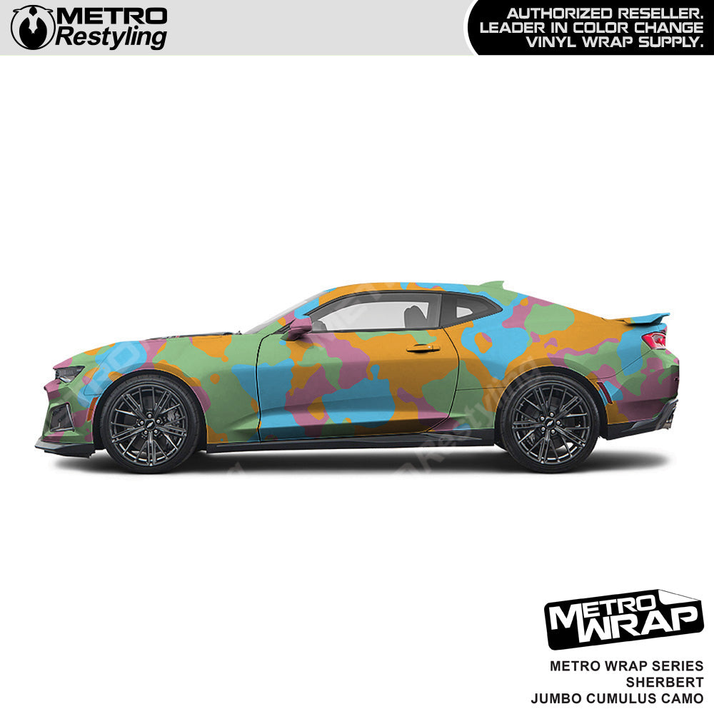 Metro Wrap Jumbo Cumulus Sherbert Camouflage Vinyl Film